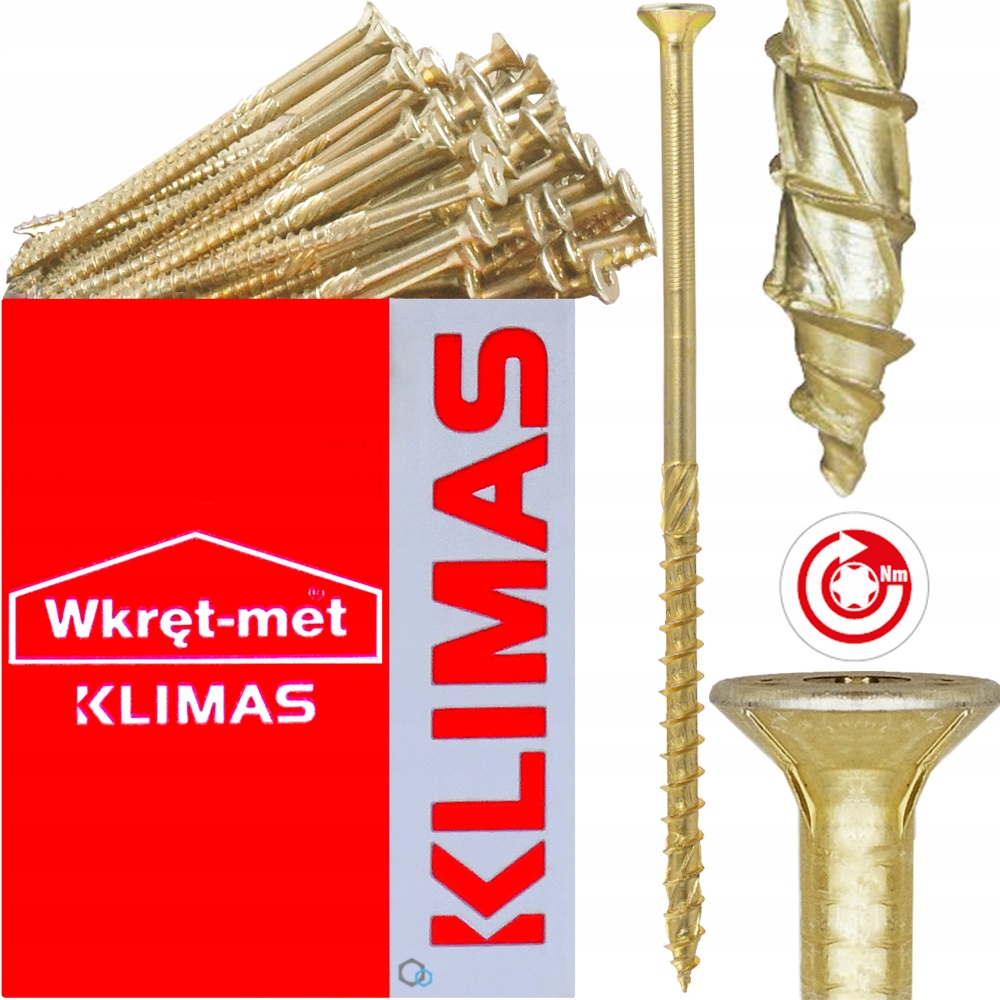 TESÁRSKE SKRUTY 4x50 TORX KUŽELOVÁ HLAVA 300 ks